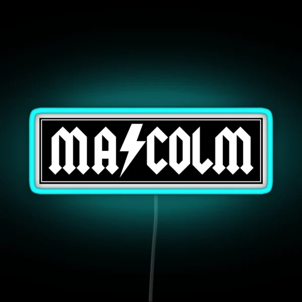 Malcolm Biker Patch RGB Neon Sign