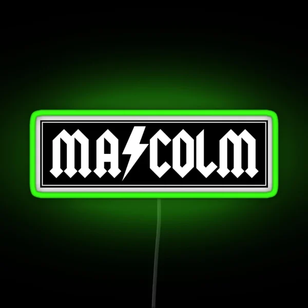 Malcolm Biker Patch RGB Neon Sign