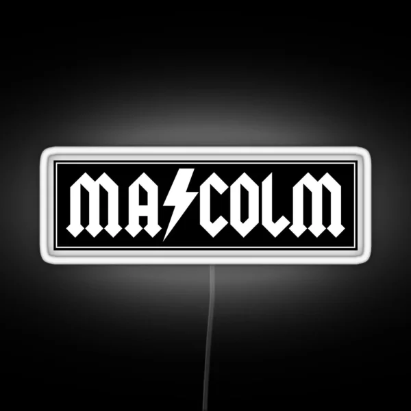 Malcolm Biker Patch RGB Neon Sign