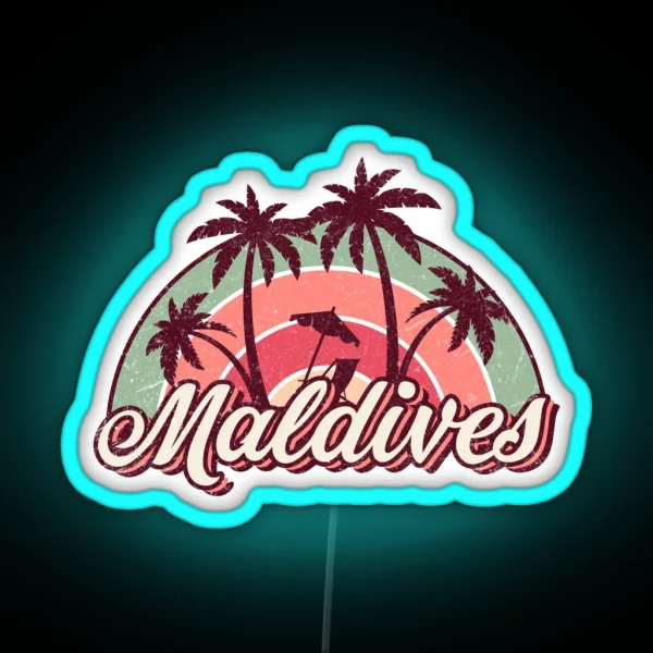 Maldives Summer Trip RGB Neon Sign
