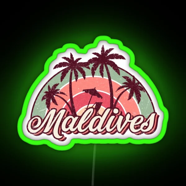 Maldives Summer Trip RGB Neon Sign