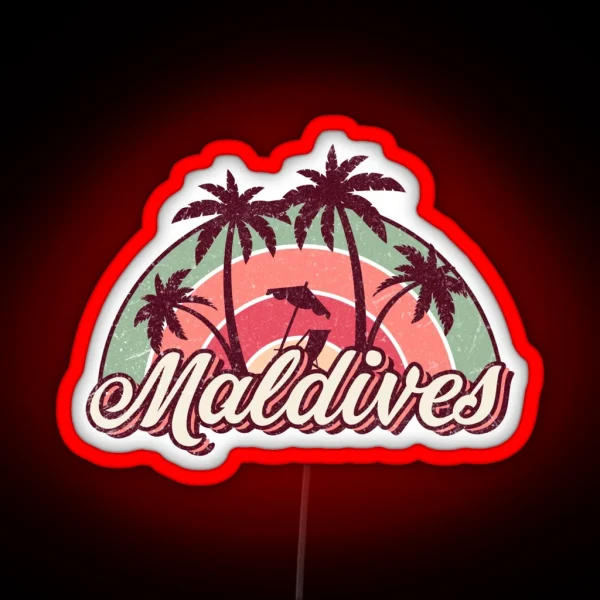 Maldives Summer Trip RGB Neon Sign