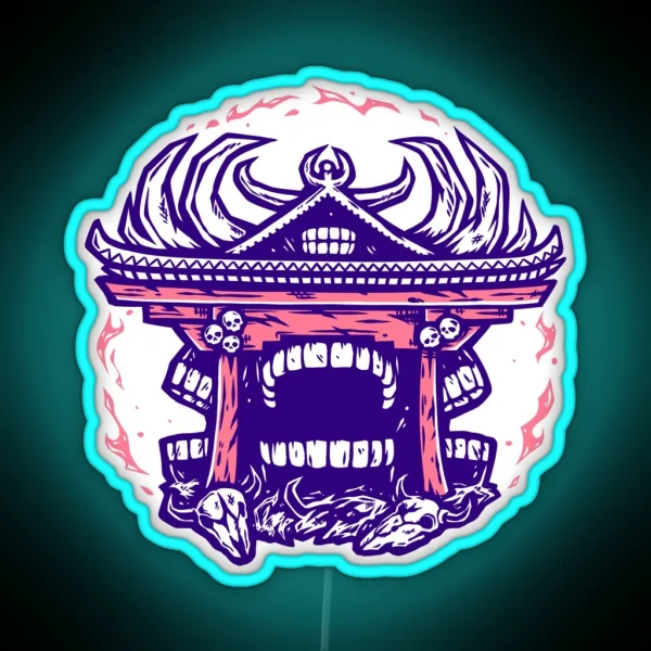 Malevolent Shrine Domain Expansion RGB Neon Sign