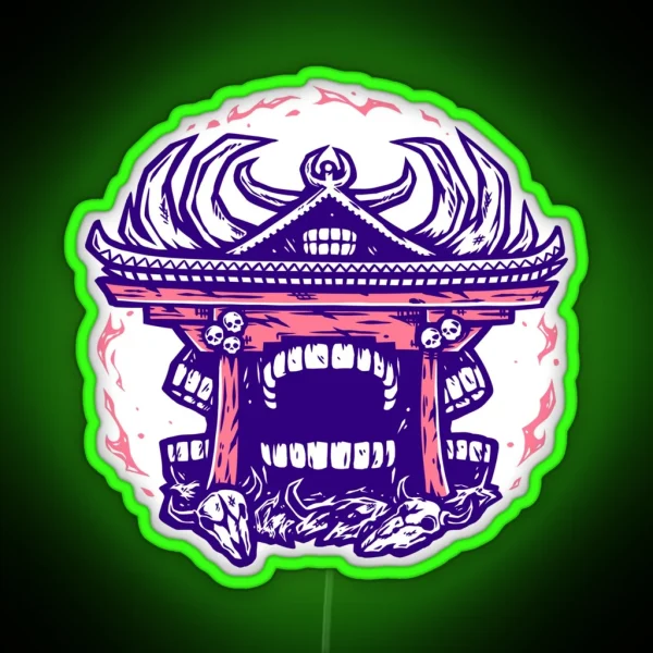 Malevolent Shrine Domain Expansion RGB Neon Sign