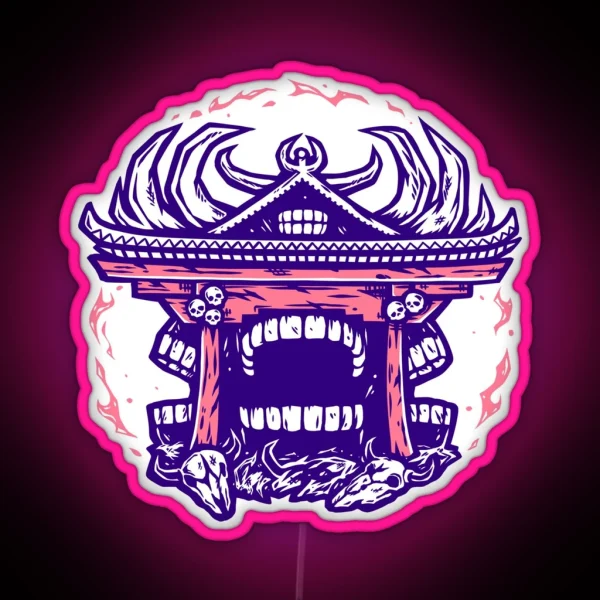 Malevolent Shrine Domain Expansion RGB Neon Sign