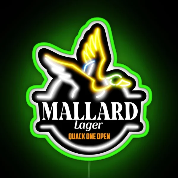 Mallard Lager RGB Neon Sign