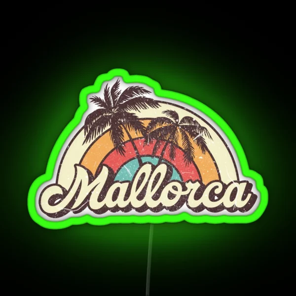 Mallorca Honeymoon Gifts RGB Neon Sign