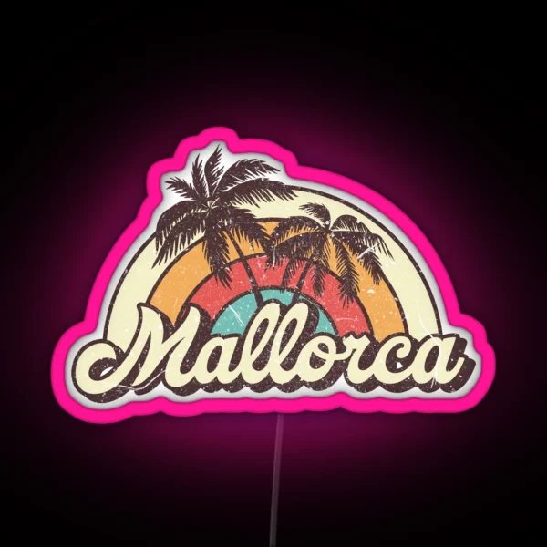 Mallorca Honeymoon Gifts RGB Neon Sign