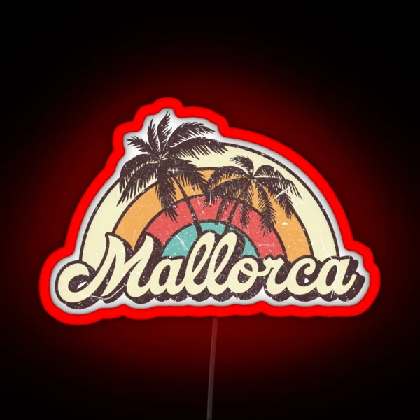 Mallorca Honeymoon Gifts RGB Neon Sign