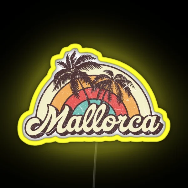 Mallorca Honeymoon Gifts RGB Neon Sign