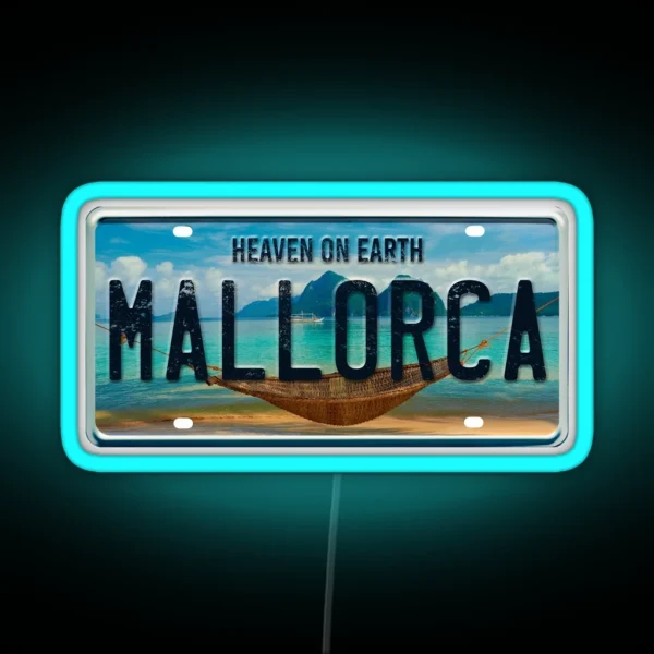 Mallorca Summer Vacation RGB Neon Sign