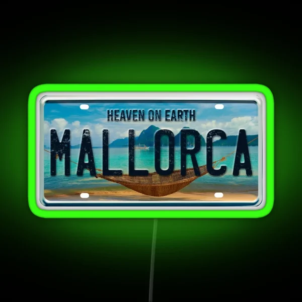 Mallorca Summer Vacation RGB Neon Sign