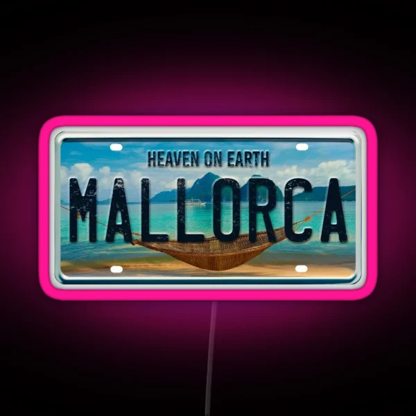 Mallorca Summer Vacation RGB Neon Sign