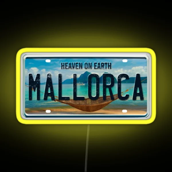 Mallorca Summer Vacation RGB Neon Sign