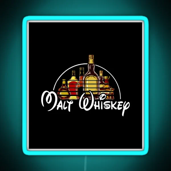 Malt Whiskey Drink RGB Neon Sign