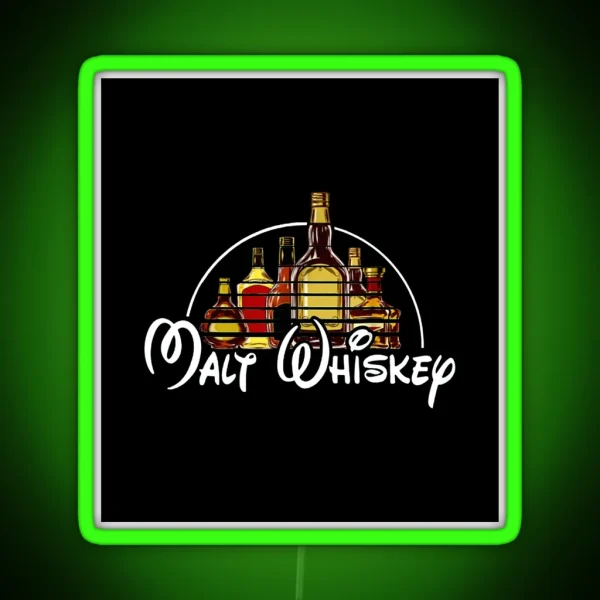 Malt Whiskey Drink RGB Neon Sign