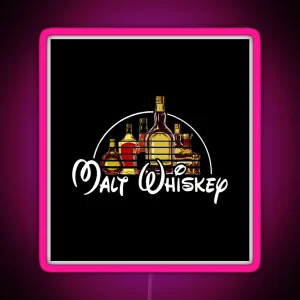 Malt Whiskey Drink RGB Neon Sign