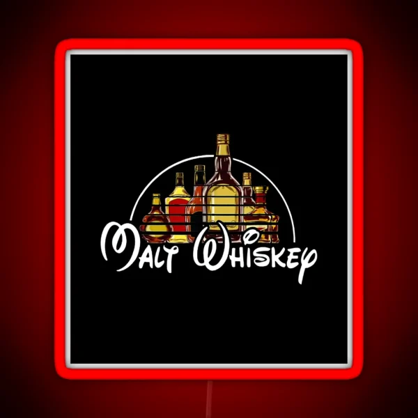Malt Whiskey Drink RGB Neon Sign