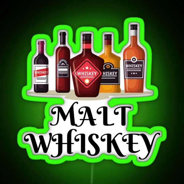 Malt Whiskey RGB Neon Sign