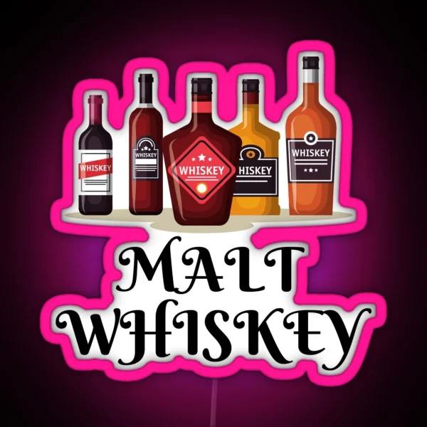 Malt Whiskey RGB Neon Sign