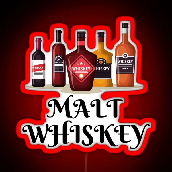 Malt Whiskey RGB Neon Sign