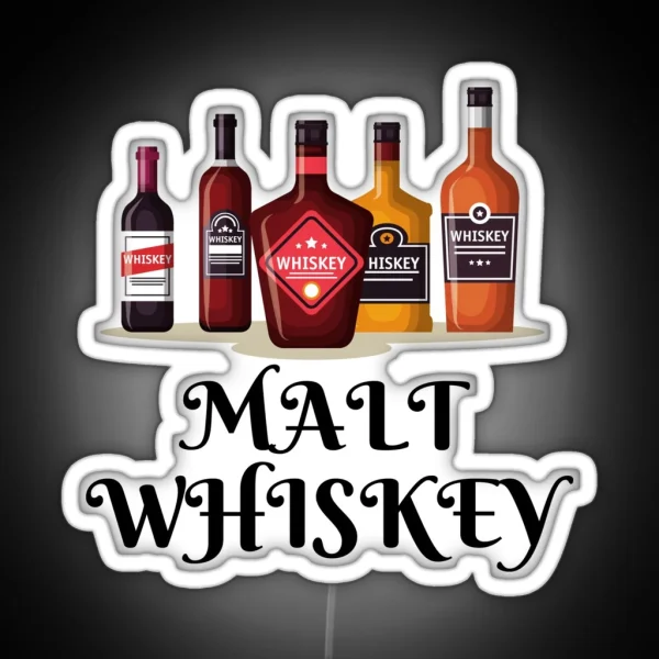 Malt Whiskey RGB Neon Sign