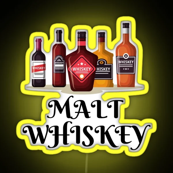 Malt Whiskey RGB Neon Sign