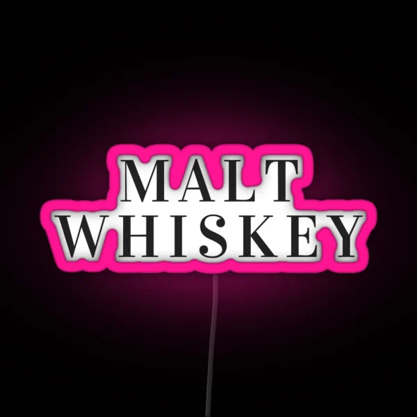 Malt Whiskey RGB Neon Sign