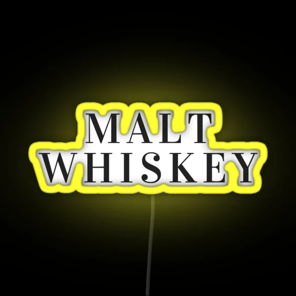 Malt Whiskey RGB Neon Sign
