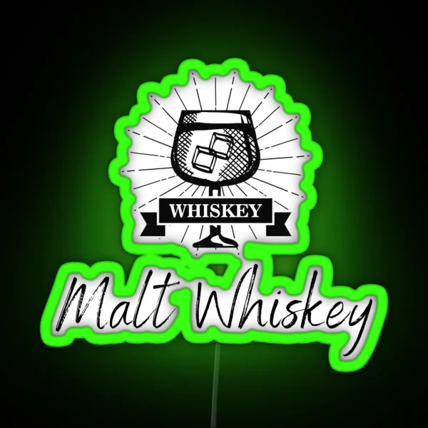 Malt Whiskey RGB Neon Sign