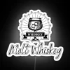 Boldly Illuminated Malt Whiskey Neon Sign with Vibrant RGB Lighting