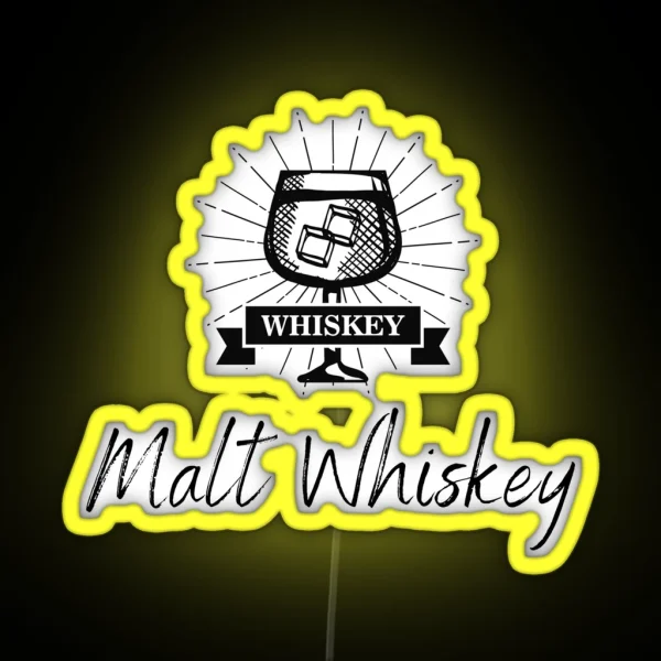 Malt Whiskey RGB Neon Sign