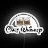 Vibrant Neon Sign Illuminating Your Love for Malt Whiskey