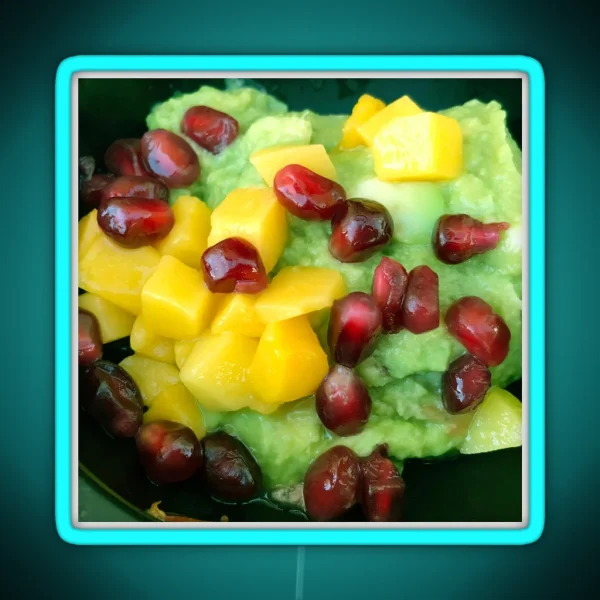 Mama S Guacamole With Fresh Mango And RGB Neon Sign