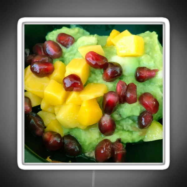 Mama S Guacamole With Fresh Mango And RGB Neon Sign