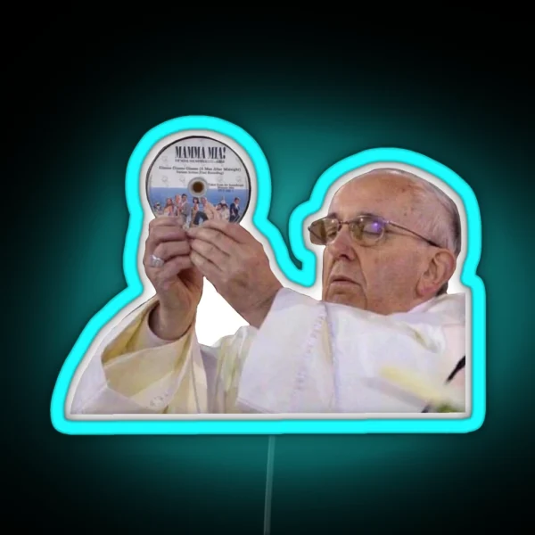 Mamma Mia Pope RGB Neon Sign