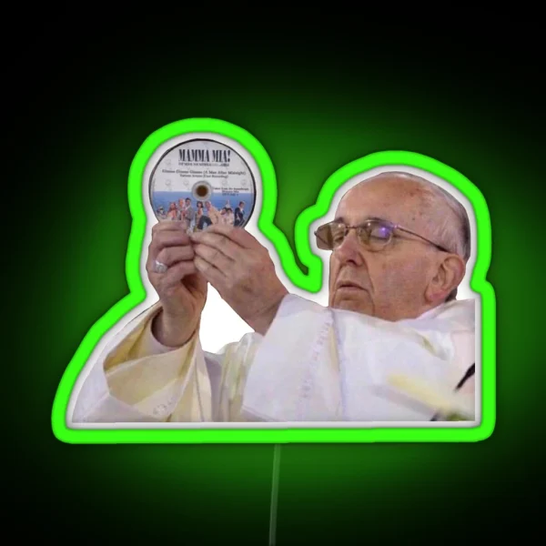 Mamma Mia Pope RGB Neon Sign