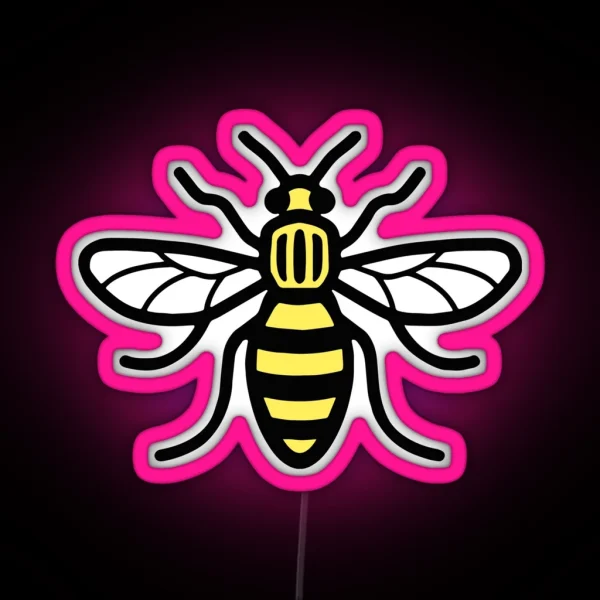 MANCHESTER WORKER BEE RGB Neon Sign