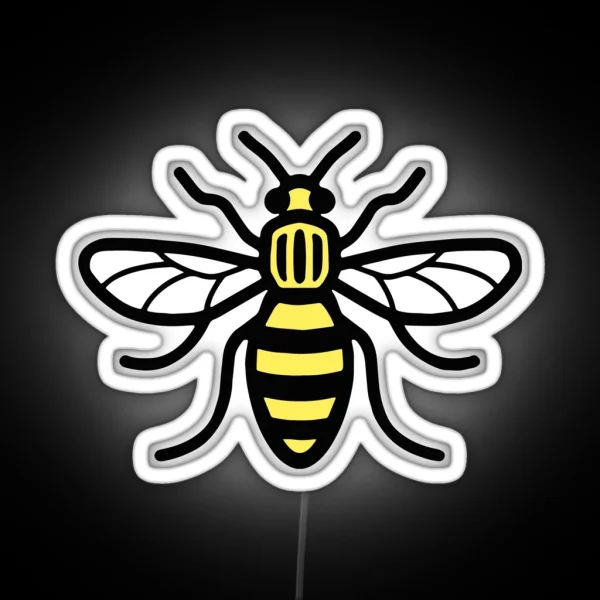 MANCHESTER WORKER BEE RGB Neon Sign