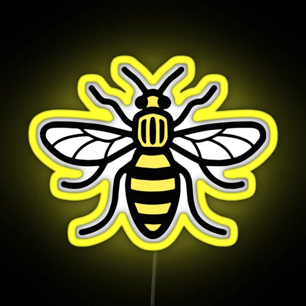 MANCHESTER WORKER BEE RGB Neon Sign