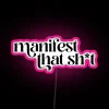 Vibrant RGB color-changing LED art display wall decoration for manifesting positivity