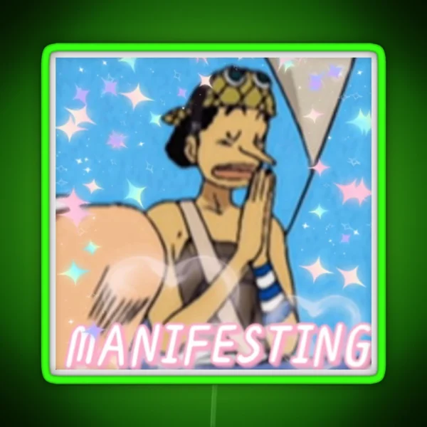 Manifesting Usopp RGB Neon Sign