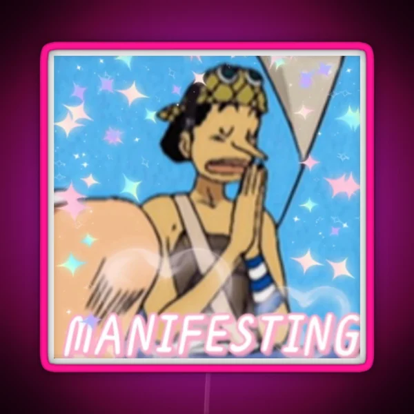 Manifesting Usopp RGB Neon Sign