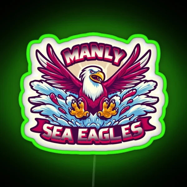 Manly Warringah Sea Eagles RGB Neon Sign