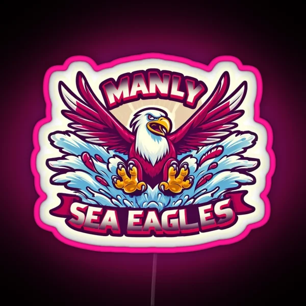 Manly Warringah Sea Eagles RGB Neon Sign