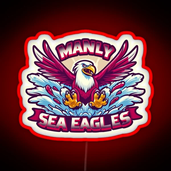 Manly Warringah Sea Eagles RGB Neon Sign