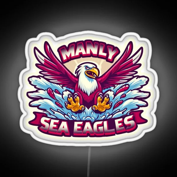 Manly Warringah Sea Eagles RGB Neon Sign
