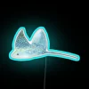 Vibrant Manta Ray Watercolor Style Neon Sign with RGB Illumination