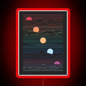 Many Lands Under One Sun RGB Neon Sign