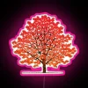 Vintage Style Maple Tree Neon Sign with RGB Color Effect